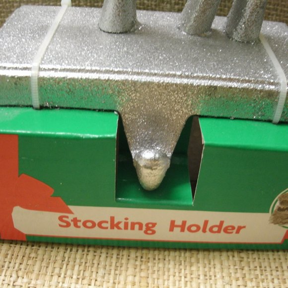 Holiday Silver Reindeer Stocking Holder - Picture 13 of 16